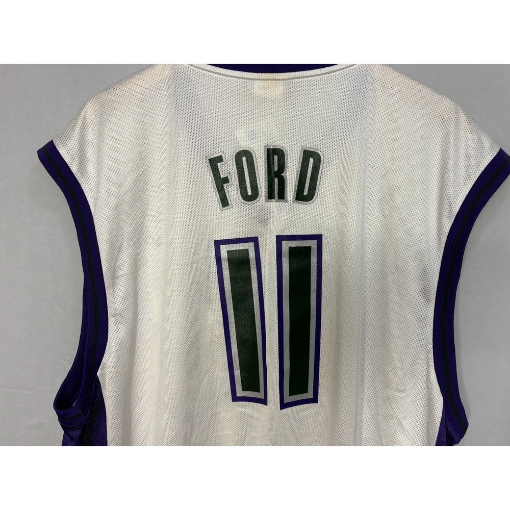 Milwaukee Bucks Reebok Basketball Jersey Mens White TJ Ford #11 2XL NWT